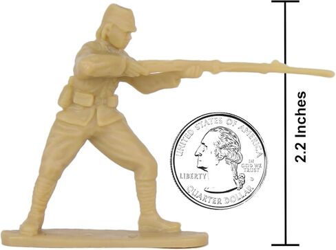 BMC CTS WW2 Japanese Plastic Army Men - 24pc Tan Imperial Japan Soldier Figures in Saudi Arabia