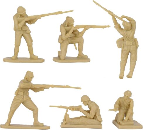 BMC CTS WW2 Japanese Plastic Army Men - 24pc Tan Imperial Japan Soldier Figures in Saudi Arabia