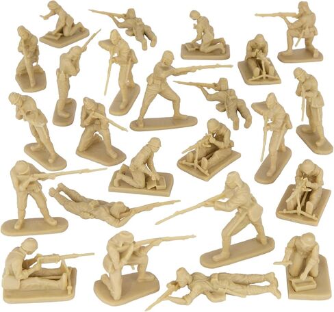 BMC CTS WW2 Japanese Plastic Army Men - 24pc Tan Imperial Japan Soldier Figures in Saudi Arabia