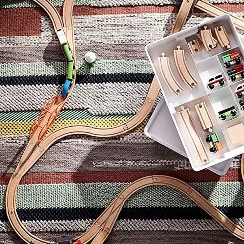 Ikea 203.300.66 LILLABO Eisenbahn mit Schienen, TLG. Lilabo Set with Railways, 45 Pieces in Saudi Arabia