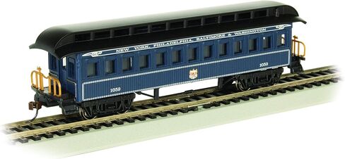 سيارة قديمة الطراز مع سقف ذو نهاية مستديرة - B&O Royal Blue - HO Scale in Saudi Arabia