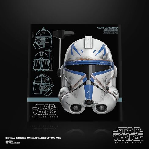 STAR WARS The Black Series Clone Captain Rex Premium Electronic Helmet, Ahsoka Adult Roleplay Item, Ages 14 and Up in Saudi Arabia