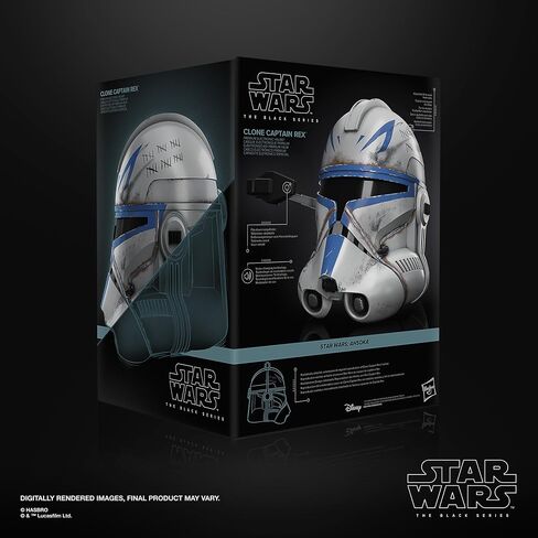 STAR WARS The Black Series Clone Captain Rex Premium Electronic Helmet, Ahsoka Adult Roleplay Item, Ages 14 and Up in Saudi Arabia