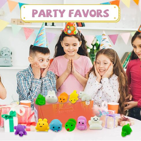 150 Pcs Kawaii Squishies, Mochi Squishy Toys for Kids Party Favors, Mini Stress Relief Toys for Easter Gift Easter Decoration Party Favors, Classroom Prizes, Birthday Gift, Goodie Bag Stuffers in Saudi Arabia