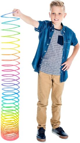ArtCreativity Gigantic Coil Spring - Opens to 16 Feet - Jumbo Plastic Rainbow Coil Spring - Great Gift idea for Boys and Girls Ages 3+ in Saudi Arabia