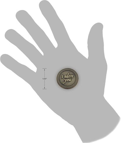 Romantic Love Expression Antique Gold Plated Pocket Coin for Date Night, I Love You, Grow Old Along with Me, The Best is Yet to Be, Love Gift for Men & Women, from Him or Her in Kuwait