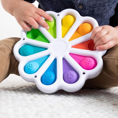 Fat Brain Toys Dimpl Digits Toddler Toys, Popping Number Learning Sensory Preschool Toy for 2 Years+, Bilingual Spanish and English Fidget Toys in Saudi Arabia