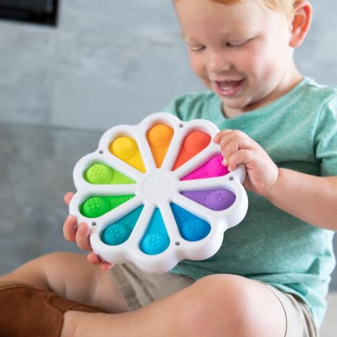 Fat Brain Toys Dimpl Digits Toddler Toys, Popping Number Learning Sensory Preschool Toy for 2 Years+, Bilingual Spanish and English Fidget Toys in Saudi Arabia