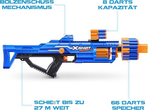 X-Shot Insanity Bezerko من ZURU مع 48 سهمًا وتقنية الجيب الهوائي وتخزين السهام، لعبة خارجية للأولاد والبنات والمراهقين والبالغين in Kuwait