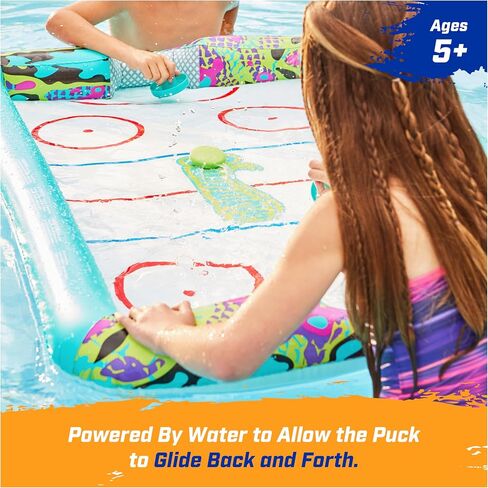 SwimWays Hydro Hockey Inflatable Water Floating Table Hockey Set, Pool Toy for Kids Ages 5+ in Saudi Arabia