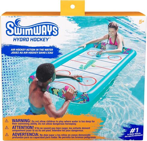 SwimWays Hydro Hockey Inflatable Water Floating Table Hockey Set, Pool Toy for Kids Ages 5+ in Saudi Arabia