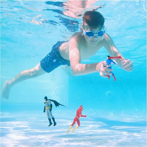 Swimways DC Dive Characters 3-Pack, Swimming Pool Accessories & Kids Pool Toys, DC Party Supplies & Water Toys for Kids Aged 5 & Up in Saudi Arabia