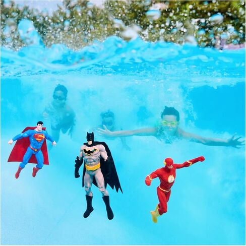 Swimways DC Dive Characters 3-Pack, Swimming Pool Accessories & Kids Pool Toys, DC Party Supplies & Water Toys for Kids Aged 5 & Up in Saudi Arabia