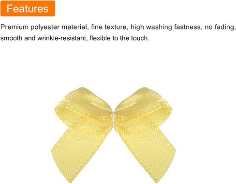 MECCANIXITY 50Pcs Mini Ribbon Bow 1" Mini Fabric Satin Ribbon Flower Bows for Craft DIY Sewing Wedding Birthday Party Pink in Saudi Arabia