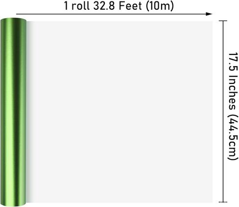Matte Metal Light Green Wrapping Paper, Solid Color Paper,Gift Wrapping Paper,Perfect for Wedding,Valentine's Day,Birthday, Christmas,Baby Shower,DIY Bouquet (17.5 Inches X 32.8 Feet) in Saudi Arabia