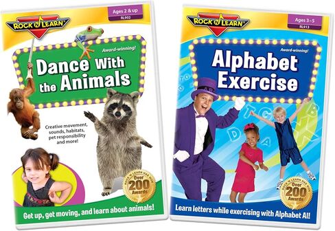 Preschool Active Learning 2 DVD Set - Alphabet Exercise and Dance with The Animals in Saudi Arabia
