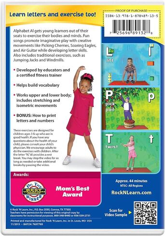 Preschool Active Learning 2 DVD Set - Alphabet Exercise and Dance with The Animals in Saudi Arabia