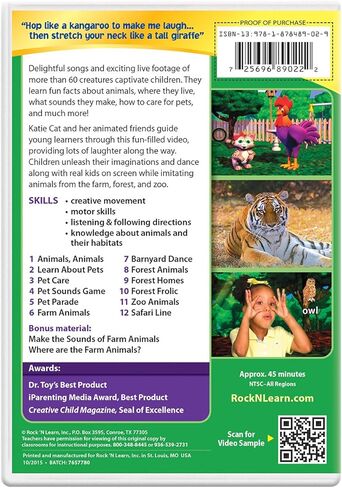 Preschool Active Learning 2 DVD Set - Alphabet Exercise and Dance with The Animals in Saudi Arabia