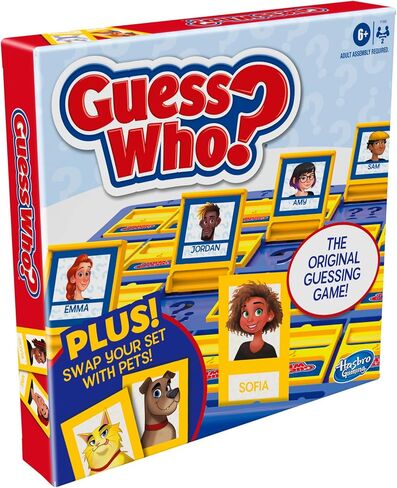 Hasbro Gaming Guess Who? Board Game, with People and Pets Cards, The Original Guessing Game for Kids, Ages 6 and Up (Amazon Exclusive) in Saudi Arabia