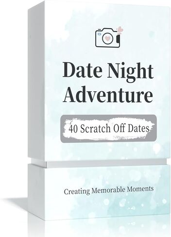 40 Date Ideas for Couples Date Night - Unique Scratch Off Date Night Card Games, Gifts for Boyfriend - Romantic Newlywed and Wedding Anniversary Couples Gifts for Him, Husband or Wife in Kuwait