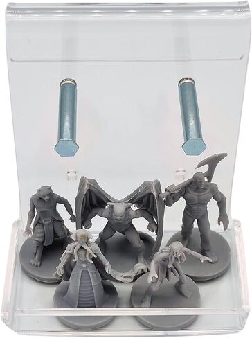 DM Screen Ledges 2-Pack - Acrylic Shelves Hang on GM Screen - Hold Dice, Minis, Cards, Etc - Clear Clutter and Mess Behind Screen in Kuwait