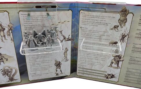 DM Screen Ledges 2-Pack - Acrylic Shelves Hang on GM Screen - Hold Dice, Minis, Cards, Etc - Clear Clutter and Mess Behind Screen in Kuwait