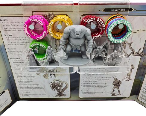 DM Screen Ledges 2-Pack - Acrylic Shelves Hang on GM Screen - Hold Dice, Minis, Cards, Etc - Clear Clutter and Mess Behind Screen in Kuwait