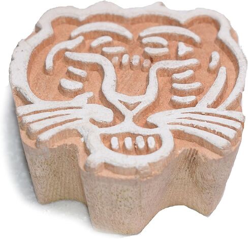 Hashcart Handmade Animal Design Wooden Motif Blocks | Stamps for Printing | Indian Wooden Printing Stamps in Saudi Arabia