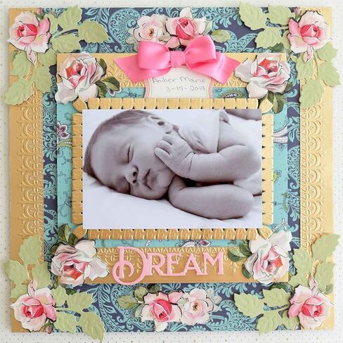 قوالب حدود قصاصات Anna Griffin Crop at Home - 14 قالب تقطيع معدني من الدانتيل إطار حدود لسجل القصاصات بنفسك، وصناعة البطاقات وصياغة الورق - قوالب مع ورقة أفكار، أكبر قالب هو 12.2 بوصة × 1.84 بوصة in Kuwait