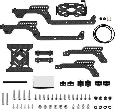 INJORA LCG Carbon Fiber Chassis Frame Kit with Battery Tray for TRX4M in Saudi Arabia