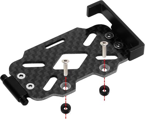 INJORA LCG Carbon Fiber Chassis Frame Kit with Battery Tray for TRX4M in Saudi Arabia