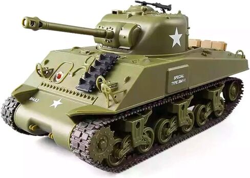 POCO DIVO Sherman M4A3 US Medium Tank RC IR Battle Panzer 2.4Ghz 1/30 Scale Model Military Vehicle w. Sound & Light in Saudi Arabia