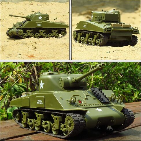 POCO DIVO Sherman M4A3 US Medium Tank RC IR Battle Panzer 2.4Ghz 1/30 Scale Model Military Vehicle w. Sound & Light in Saudi Arabia