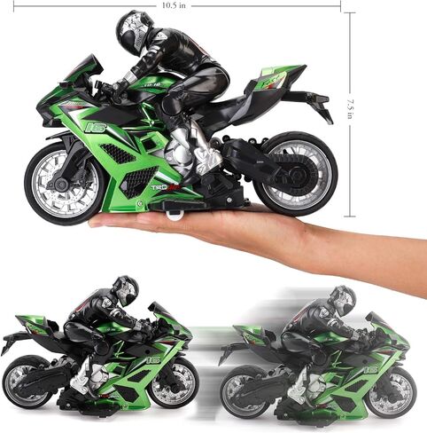 Liberty Imports 2.4G 1/10 High Speed Cross Country RC Remote Control Stunt Motorcycle with Riding Figure in Saudi Arabia