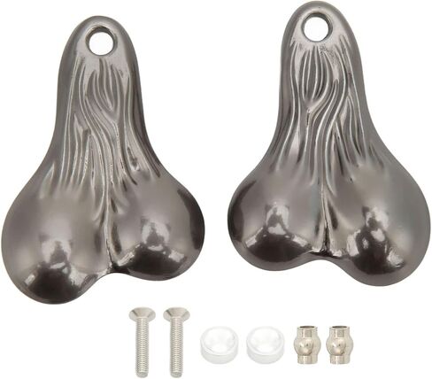 Bumper Balls Bull Nuts 53x38x11mm Zinc Alloy Hanging Truck Balls Nuts for 1/10 Universal RC Cars 2 Colors() in Saudi Arabia
