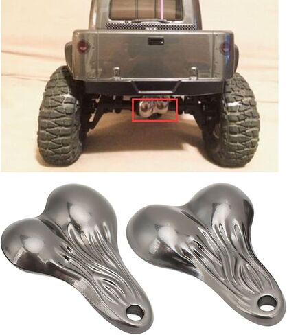 Bumper Balls Bull Nuts 53x38x11mm Zinc Alloy Hanging Truck Balls Nuts for 1/10 Universal RC Cars 2 Colors() in Saudi Arabia