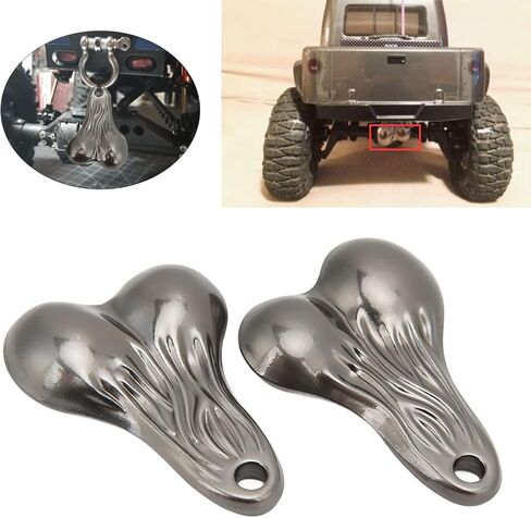 Bumper Balls Bull Nuts 53x38x11mm Zinc Alloy Hanging Truck Balls Nuts for 1/10 Universal RC Cars 2 Colors() in Saudi Arabia