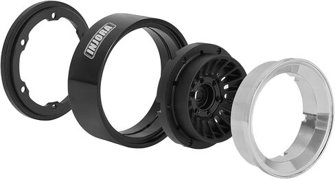 INJORA 1.3" Beadlock Wheel - CNC Aluminium Rim for TRX4M SCX24 1/24 1/18 RC Crawler Car Upgrade(Rainbow All) in Saudi Arabia