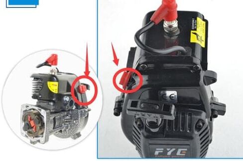 KT202331 مفتاح إيقاف المحرك البنزين، سدادة محرك البنزين، قطع المحرك لـ KM ROVAN DBXL 5IVE-T SY HPI #85463 1/5 RC CAR Boat Airplane Scooter Off Road Buggy 5B 5SC 5T ChungYang Park Switch in Saudi Arabia