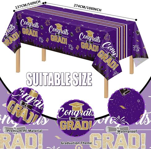 2024 Navy Blue Gold Class of 2024 Graduation Party Decoration Supplies-227PCS Class of 2024 Congrats Grad Tableware Set (Serve 24) in Saudi Arabia