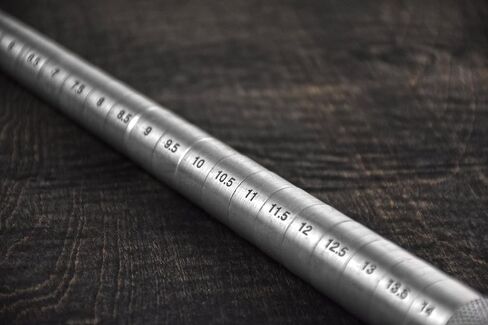 SE 13-Inch Polished Steel Ring Mandrel - Marked 1 to 16 US Sizes, Ungrooved, with Knurled Handle for Jewelry Making and Sizing - JT-SP2 in Saudi Arabia
