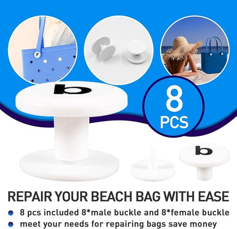 8 Pcs Replacement Buttons Compatible with Bogg Bag - Fix Your Bag Easily Perfect Accessory for Bogg Bag Handles - Say Goodbye to Struggling with A Broken Bag in Saudi Arabia