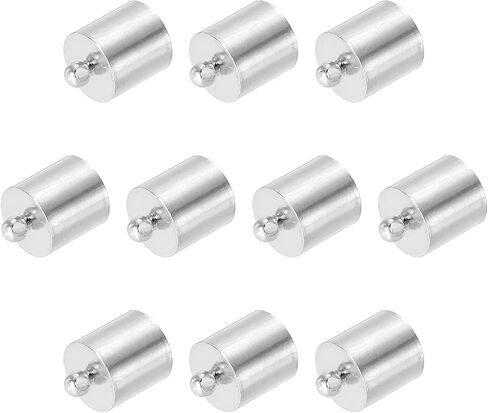 PATIKIL 25Pcs Cord End Caps, 9.5mm End Cap Barrel Beads Kumihimo End Caps Brass for Leather Cord, Tassels, Jewelry Making 14mm Length Silver in Saudi Arabia