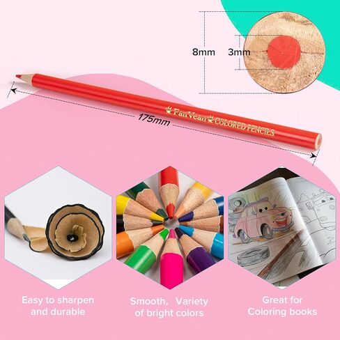 أقلام ملونة مجموعة أقلام تلوين للكبار هدايا كتاب التلوين للأطفال والكبار 50 العد in Kuwait