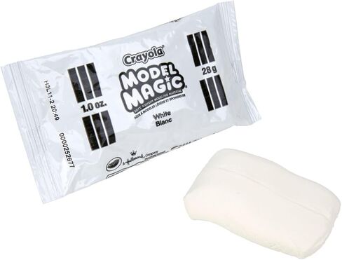 Crayola Model Magic - White (1oz), 75 Count, Bulk Clay, Air Dry Modeling Clay For Kids, Art Supplies, Kids Easter Basket Stuffers in Saudi Arabia