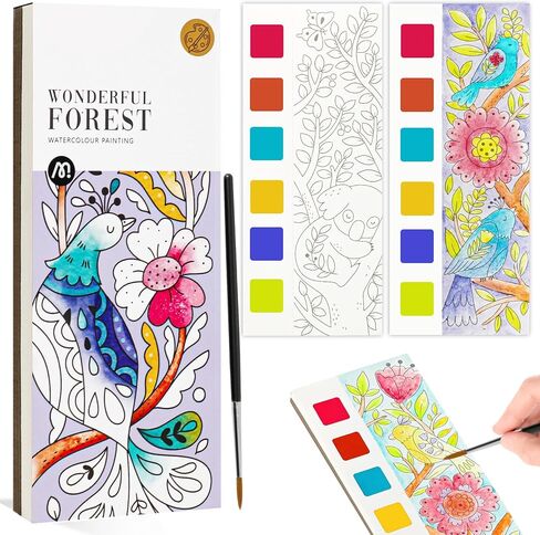 كتب الرسم بالألوان المائية من جيكرين، مجموعة تلوين الرسم بالألوان المائية للجيب، طلاء مع علامات مائية، هدايا حفلات السفر للأطفال الصغار للأولاد والبنات in Kuwait
