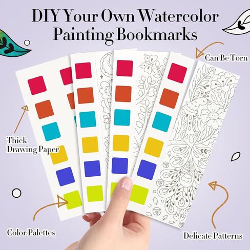 كتب الرسم بالألوان المائية من جيكرين، مجموعة تلوين الرسم بالألوان المائية للجيب، طلاء مع علامات مائية، هدايا حفلات السفر للأطفال الصغار للأولاد والبنات in Kuwait