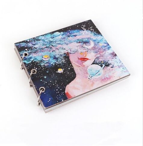 Oil Pastel Paper Pad 240gsm 20 Sheets 16.5cm x15cm Mixed Media Paper for Oil Pastels Markers Pencils Small Heavyweight Drawing Papers, Card Stock for Journey DIY Gift Cards (White) in Kuwait