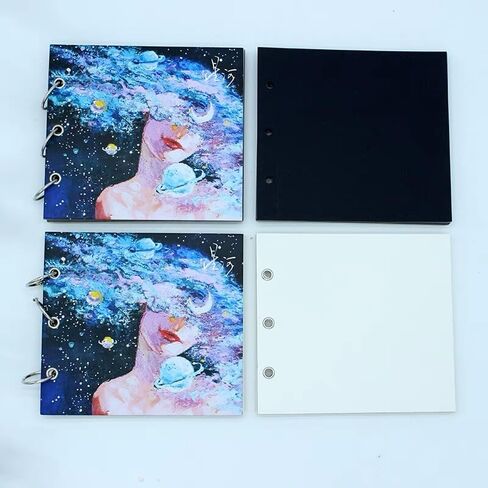 Oil Pastel Paper Pad 240gsm 20 Sheets 16.5cm x15cm Mixed Media Paper for Oil Pastels Markers Pencils Small Heavyweight Drawing Papers, Card Stock for Journey DIY Gift Cards (White) in Kuwait