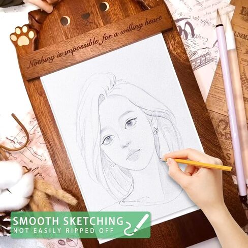 75 ورقة من ورق الرق الشفاف مقاس 8.5 × 11 بوصة، ورق تتبع قابل للطباعة بوزن 100 جرامًا لكل متر مربع/68 رطلًا للدعوات والرسم وطبقات البطاقات in Kuwait